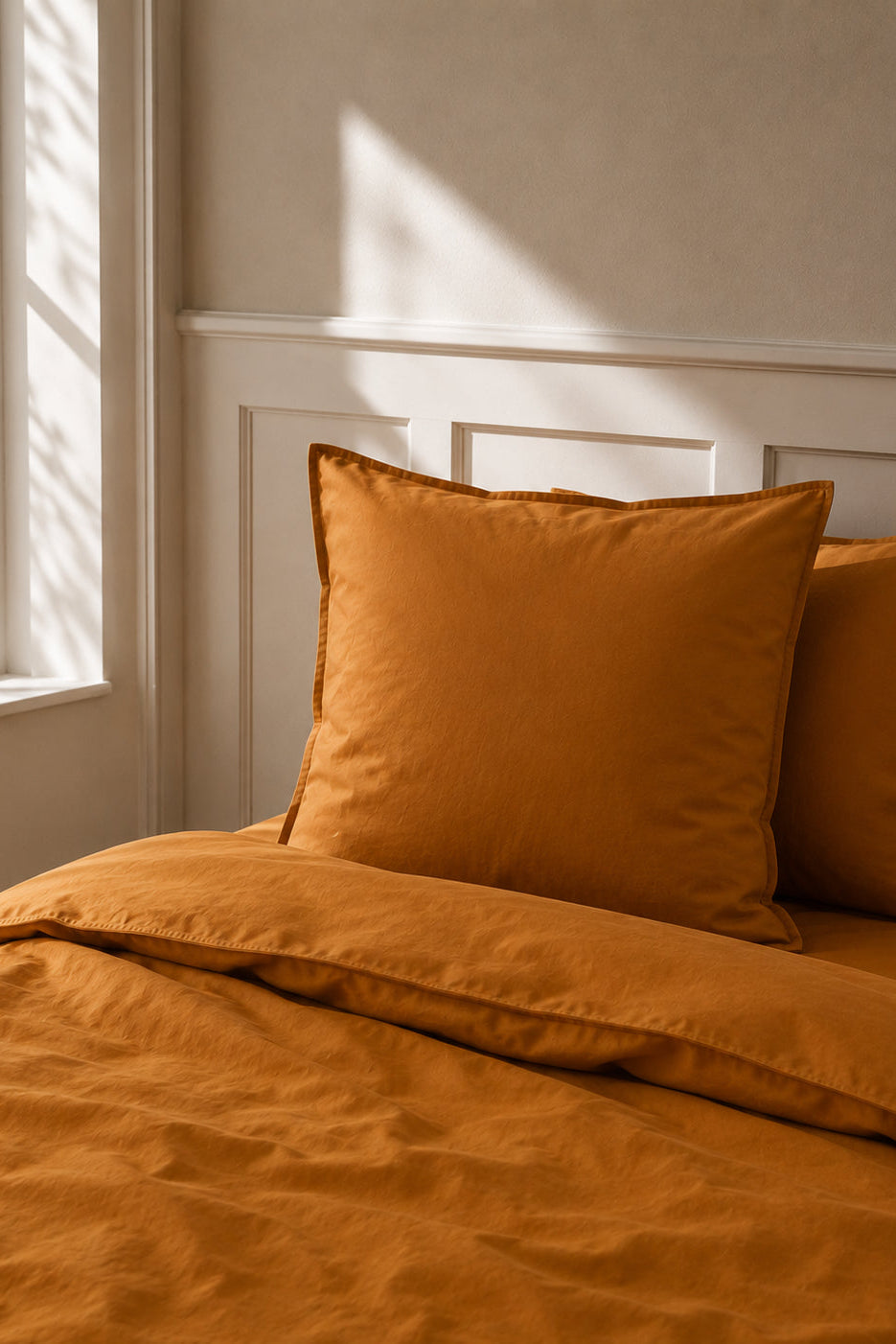 Curly Percale sengesæt - orange